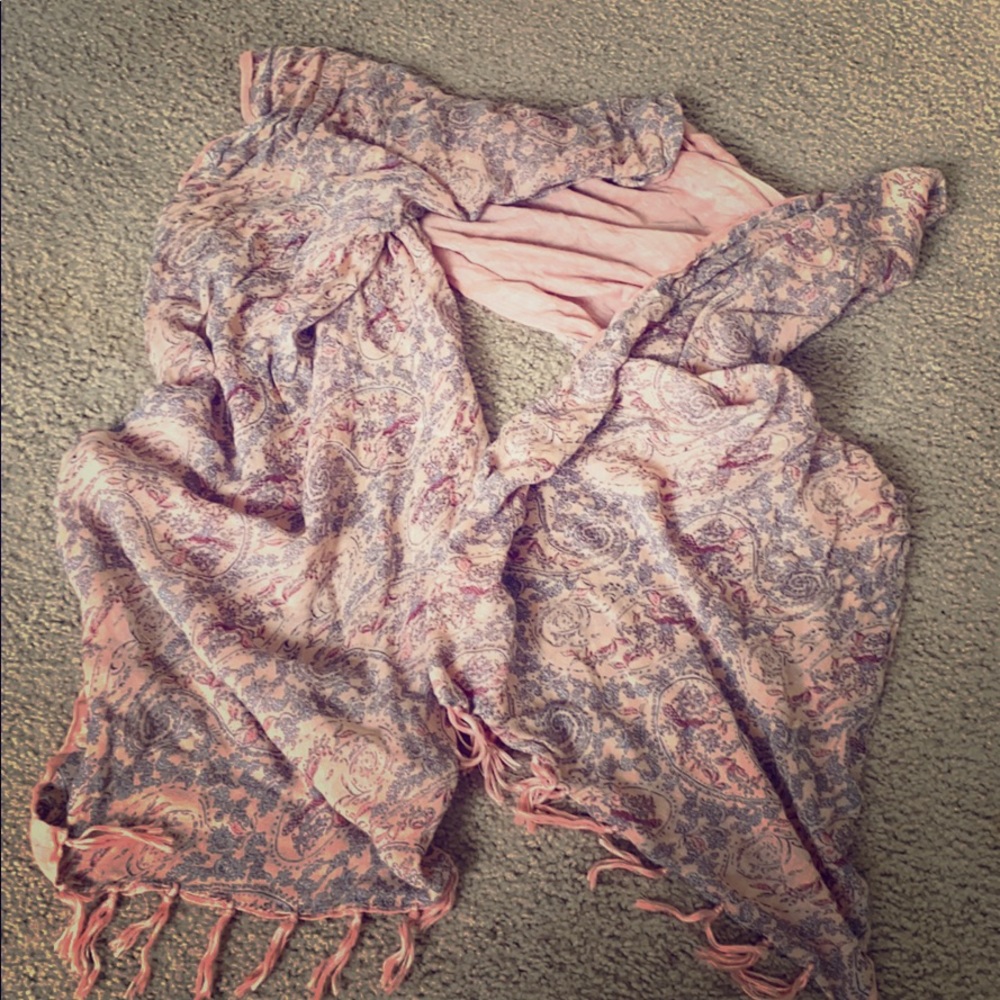 Beautiful Pink and Blue Scarf
